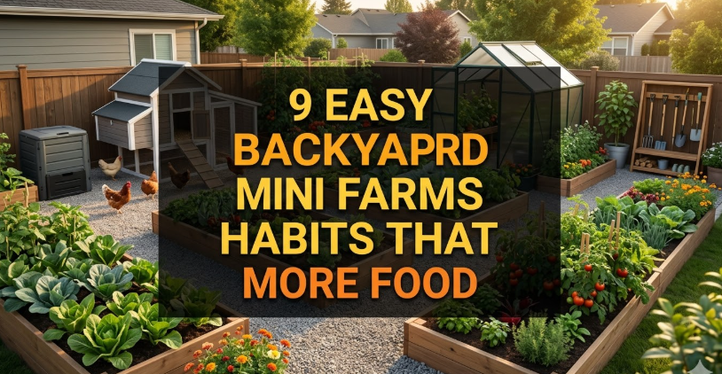 9 Easy Backyard Mini Farms Habits That Grow More Food