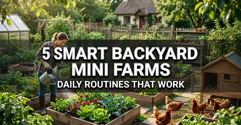 5 Smart Backyard Mini Farms Daily Routines That Work