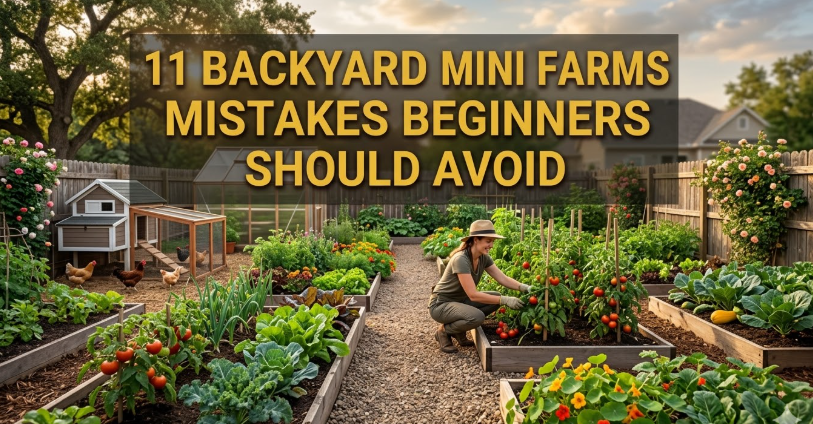 11 Backyard Mini Farms Mistakes Beginners Should Avoid