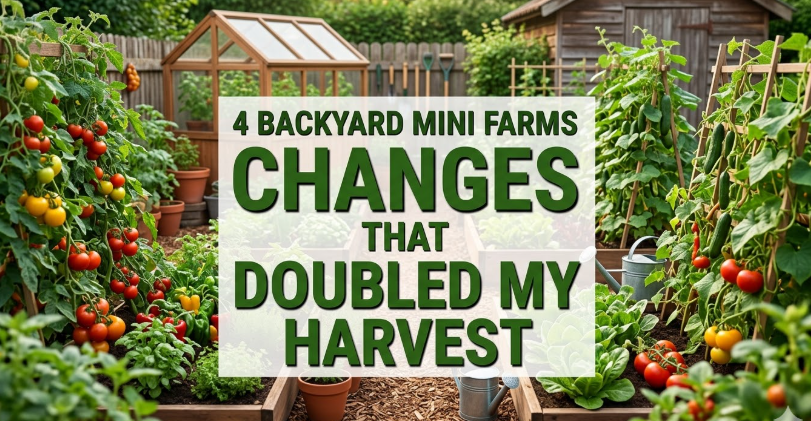 4 Backyard Mini Farms Changes That Doubled My Harvest