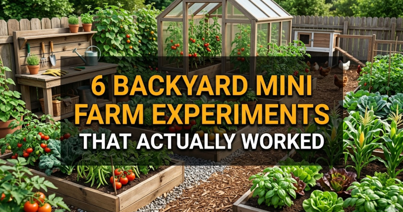 6 Backyard Mini Farms Experiments That Actually Worked