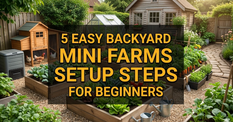 5 Easy Backyard Mini Farms Setup Steps for Beginners
