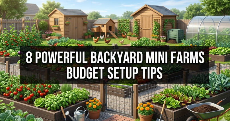 8 Powerful Backyard Mini Farms Budget Setup Tips