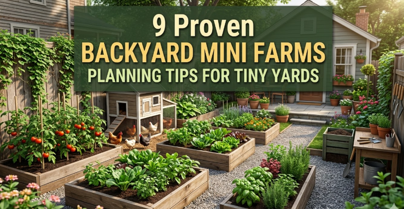 9 Proven Backyard Mini Farms Planning Tips for Tiny Yards