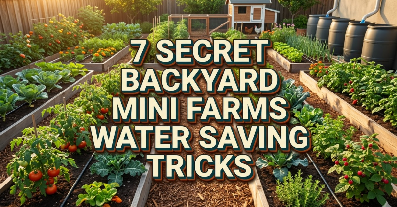 7 Secret Backyard Mini Farms Water Saving Tricks