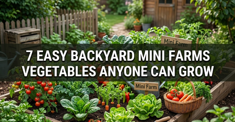 7 Easy Backyard Mini Farms Vegetables Anyone Can Grow
