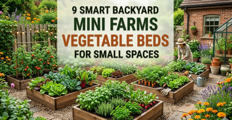 9 Smart Backyard Mini Farms Vegetable Beds for Small Spaces