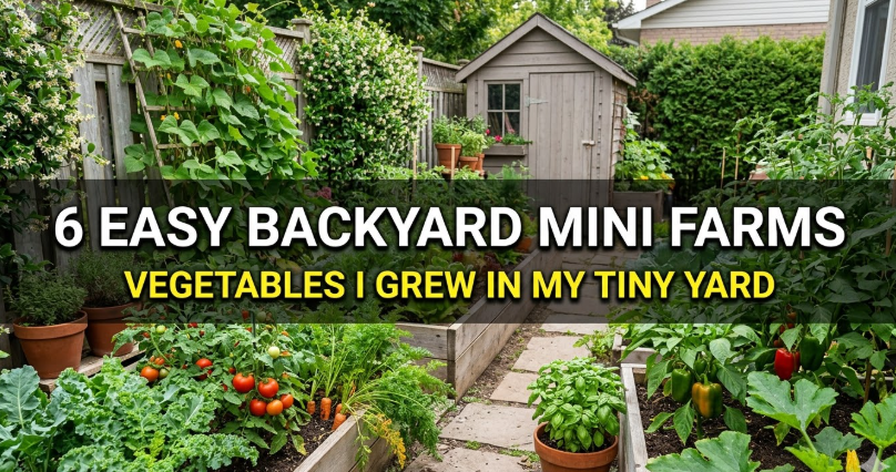 6 Easy Backyard Mini Farms Vegetables I Grew in My Tiny Yard