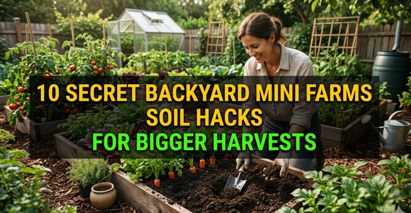 10 Secret Backyard Mini Farms Soil Hacks for Bigger Harvests