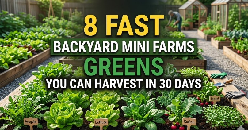 8 Fast Backyard Mini Farms Greens You Can Harvest in 30 Days