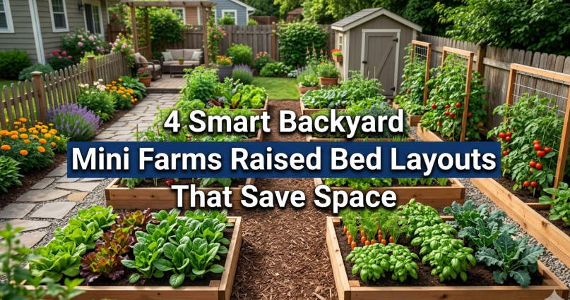 4 Smart Backyard Mini Farms Raised Bed Layouts That Save Space