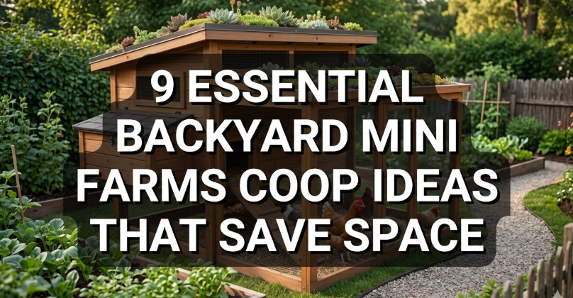 9 Essential Backyard Mini Farms Coop Ideas That Save Space