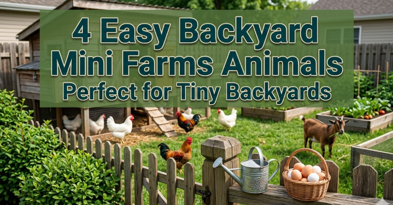 4 Easy Backyard Mini Farms Animals Perfect for Tiny Backyards