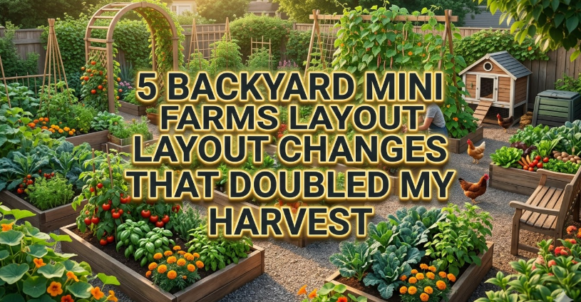 5 Backyard Mini Farms Layout Changes That Doubled My Harvest